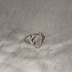 Size 6- Antler Ring- Silver